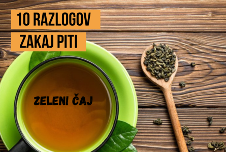 10 razlogov zakaj piti zeleni čaj