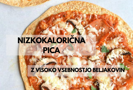 Nizkokalorična pica z visoko vsebnostjo beljakovin