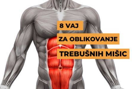 8 vaj za oblikovanje močnih trebušnih mišic
